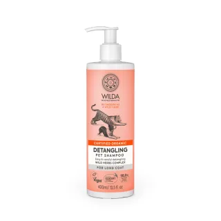 WILDA Detangling, șampon câini, descâlcirea blănii, flacon WILDA Detangling, șampon câini și pisici, descâlcirea blănii, flacon, 400ml