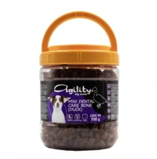 Recompense delicioase pentru caini Agility LSDC-34, mini oase de rata, 700g