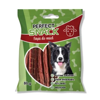 Perfect Snack, recompense delicioase pentru caini,  FaE ii de miel ,   80 g