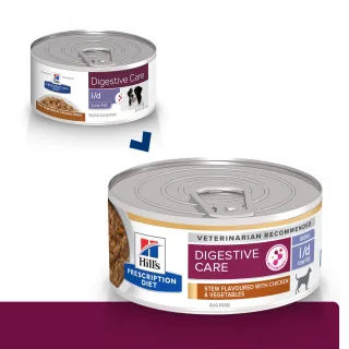 HILL'S Prescription Diet i/d Digestive Care Low Fat, Pui cu Legume, dietă veterinară câini, conservă hrană umedă, sensibilități digestive HILL'S Prescription Diet i/d Digestive Care Low Fat, Pui cu Legume, dietă veterinară câini, conservă hrană umedă, si