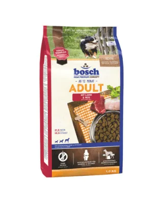 BOSCH Hrana uscata pentru caini adulti, cu miel si orez  1 kg