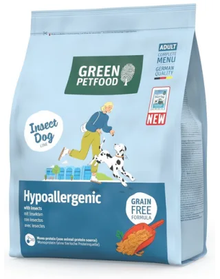 GREEN PETFOOD InsectDog Hypoallergen 900g hrană hipoalergenică fără cereale cu insecte pentru câini