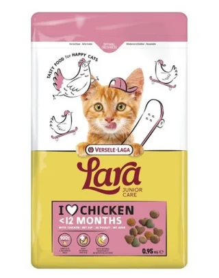 VERSELE-LAGA Lara Junior Chicken 950 g hrană pisoi și pisici tinere, cu pui