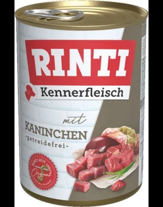 RINTI Kennerfleisch Rabbit conserva hrana caini 400 g cu iepure