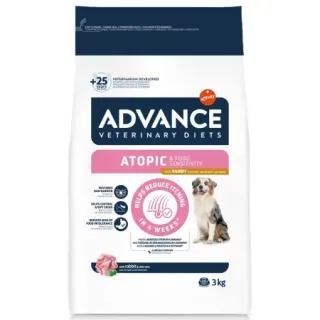 Hrana dietetica pentru caini Advance Veterinary Diets Atopic Derma Care cu iepure 3 kg