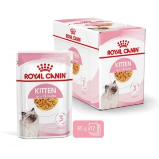 Set 12 buc x 85 gr Hrana umeda pentru pisici Royal Canin Kitten Jelly