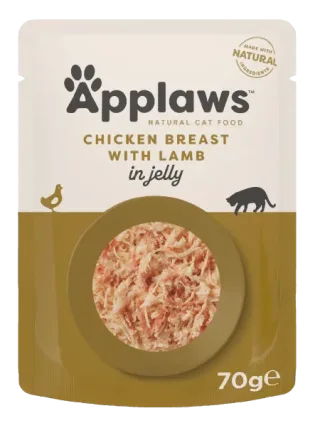 Hrana umeda pentru pisici Applaws cu pui  miel 70 gr