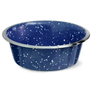 Castron din inox pentru caini  pisici 4Dog Galaxy Albastru 0,9 L