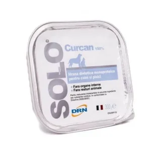 Hrana dietetica monoproteica pentru caini  pisici Solo cu curcan 300 gr