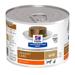 Conserva dietetica pentru caini  pisici Hill s PD Urgent Care A D cu pui 200 gr