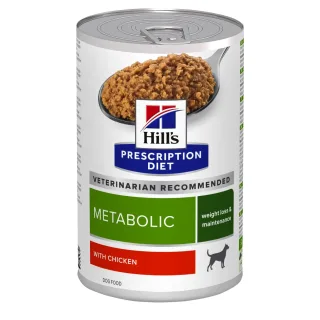 Conserva dietetica pentru caini Hill s PD Metabolic Weight Loss cu pui 370 gr