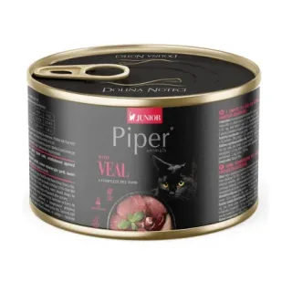 Conserva pentru pisici Piper Junior cu vitel 185 gr