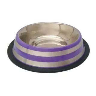 Castron metalic pentru caini Strip 0,25 L