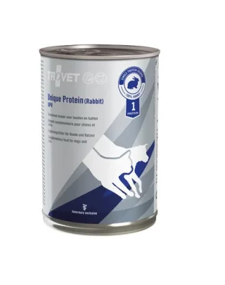 TROVET Unique Protein Rabbit UPH hrana monoproteica pentru caini si pisici 400 g cu iepure