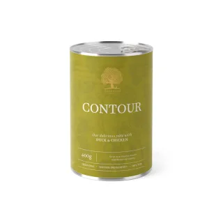 ESSENTIAL Contour, XS-XL, Rață și Pui, conservă hrană umedă fără cereale câini senior, obezitate, (pate), 400g