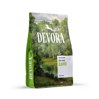 DEVORA Monoprotein Small Breeds, XS-S, Iepure, hrană uscată monoproteică fără cereale câini, 4kg