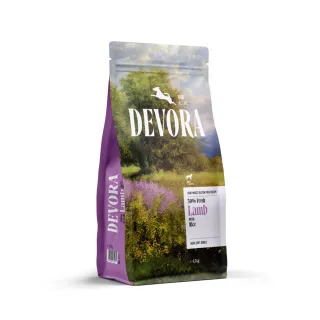 DEVORA Semi-Moist, XS-XL, Miel și Orez, hrană uscată câini, 1.5kg