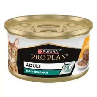 PURINA Pro Plan Adult Maintenance, Pui, conservă hrană umedă pisici, (pate), 85g