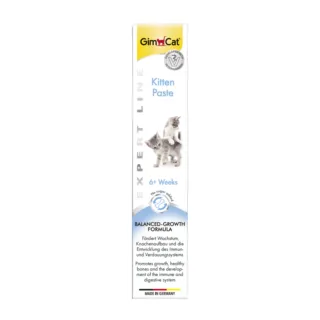 GIMCAT Kitten Paste, tub recompense funcționale pisici junior, (topping), 50g