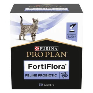 PURINA Pro Plan Veterinary Diets FortiFlora, supliment sistem digestiv & probiotice pisici, plic, 1g x 30buc pudră