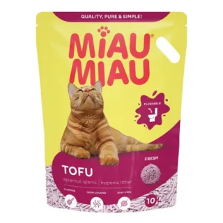 Nisip Pisici Tofu Fresh, Miau Miau 10 L