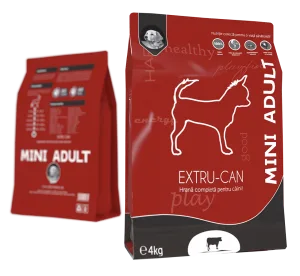 Hrana uscata pentru caini EXTRU-CAN MINI cu VITA sac 4kg