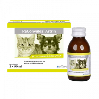 Supliment care sustine metabolismul articular in osteoartrita, caini si pisici, Reconvales ARTRIN, Alfavet, 90 ml