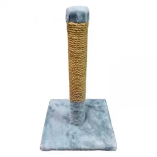 Ansamblu de joaca pentru pisici tip coloana pe suport gri 50 x 30 cm