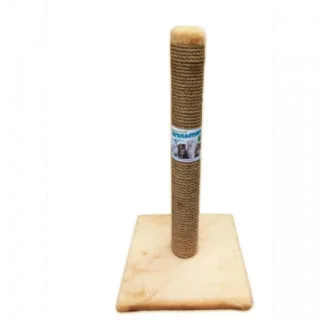 Ansamblu de joaca pentru pisici tip coloana pe suport Bej 50 x 30 cm