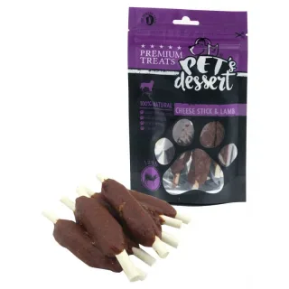 PET'S DESSERT Stick, XS-XL, Miel și Brânză, punguță recompense fără cereale câini, 500g