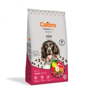 CALIBRA Premium Line, XS-XL, Vită, hrană uscată câini, pachet economic, 14kg