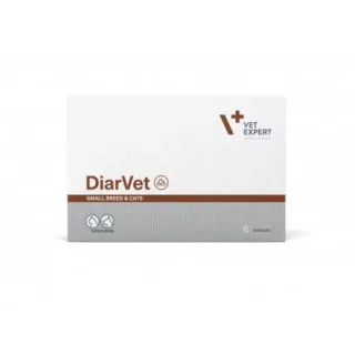 Sprijin rapid in gestionarea diareei la caini de talie mica si pisici, DiarVet Twist Off, Vet Expert, 6 capsule