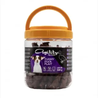 Recompense delicioase pentru caini Agility LSD-05, impletitura de rata, 500g