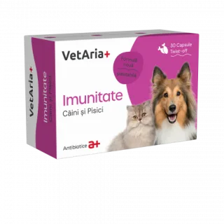 Supliment VetAria+ Imunitate, 30 capsule Twist-Off