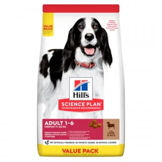 Hill s SP Canine Adult SP CANINE  Adult mediu cu miel si orez 18 KG Value Pack