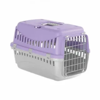 Cusca transport animale MPB GIPSY L, 58x38x38 cm, usa metal, Lila