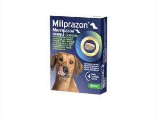 Milprazon chewable Dog 12.5   125 mg (  5 kg), 2 tablete