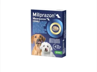 Milprazon chewable Dog 2.5mg 25mg (  5 kg), 2 tablete