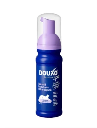 Spuma de curatare Douxo Spa pentru pisici Leave-on, 150 ml, Ceva Sante