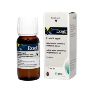 EXZOLT acaricid suspensie orala, solutie pentru administrare in apa de baut la pui 50 ml