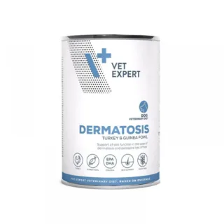 4T- Dieta hrana umeda Dermatosis dog Curcan si bibilica, 400 g
