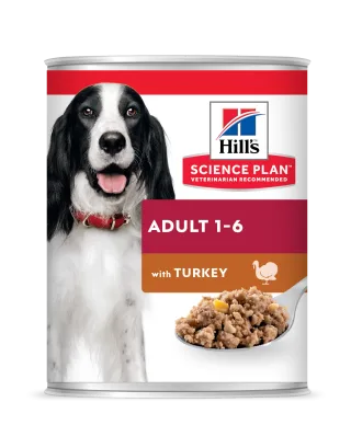 Hrana umeda caini, Hill's Science Plan Canine Adult Turkey, 370 g