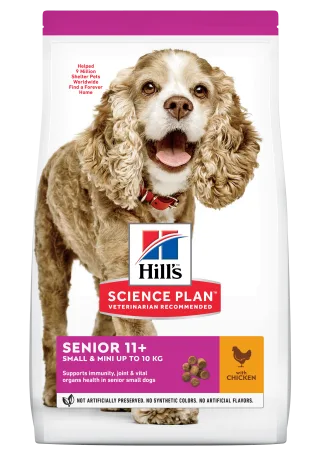 Hrana uscata caini, Hill's Science Plan Canine Senior Small and Mini Chicken, 1.5 kg