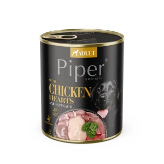Piper Adult Dog, Inimi de Pui si Spanac, 800 g
