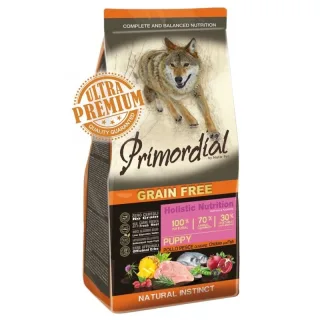 Primordial Grain-Free Holistic Dog Puppy, Chicken & Sea Fish, 12 kg