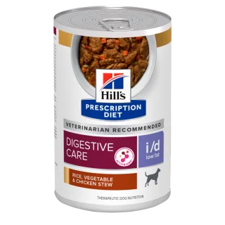 Hill's Prescription Diet Canine I/D Low Fat Chicken and Vegetable Stew, 354 g