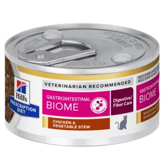 Hill's Prescription Diet Feline GI Biome Chicken & Vegetables Stew, 82 g