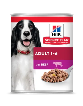 Hrana umeda caini, Hill's Science Plan Canine Adult Beef, 370 g