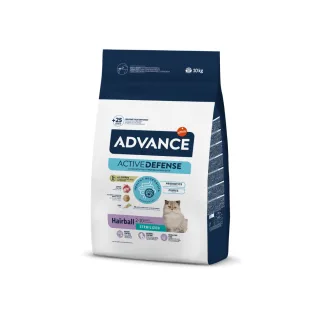 ADVANCE Hairball Sterilised, Curcan, hrană uscată pisici sterilizate, limitarea ghemurilor de blană, 10kg