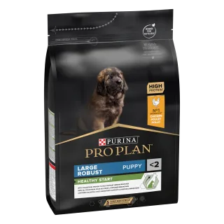 PURINA PRO PLAN PUPPY Healthy Start, Talie Mare Robustă, Pui, 3 kg
